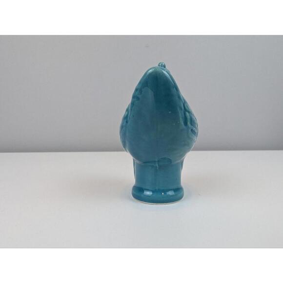 Teal Blue Ceramic Chicken 3.5" Ceramic Chicken Figurine Decorative Collectible - Picture 5 of 8